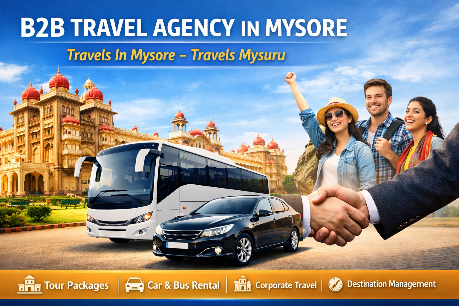 B2B travel agency in Mysore offering complete travel solutions for travel agents and corporates