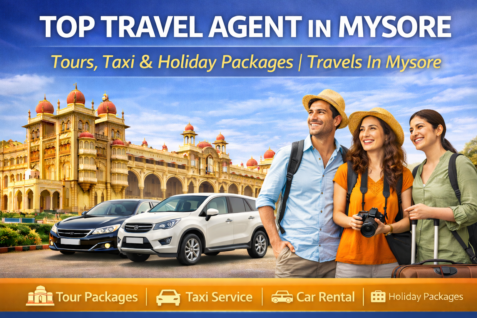 Top travel agent in Mysore offering tours, taxi service and holiday packages – Travels In Mysore