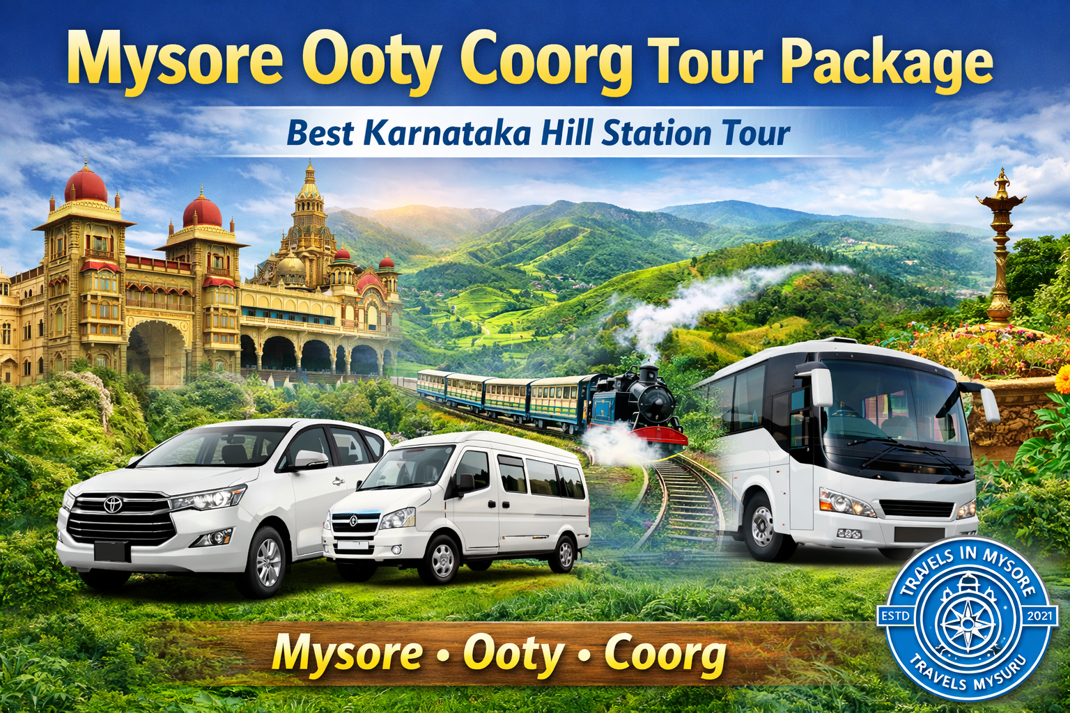 Mysore Ooty Coorg Tour Package