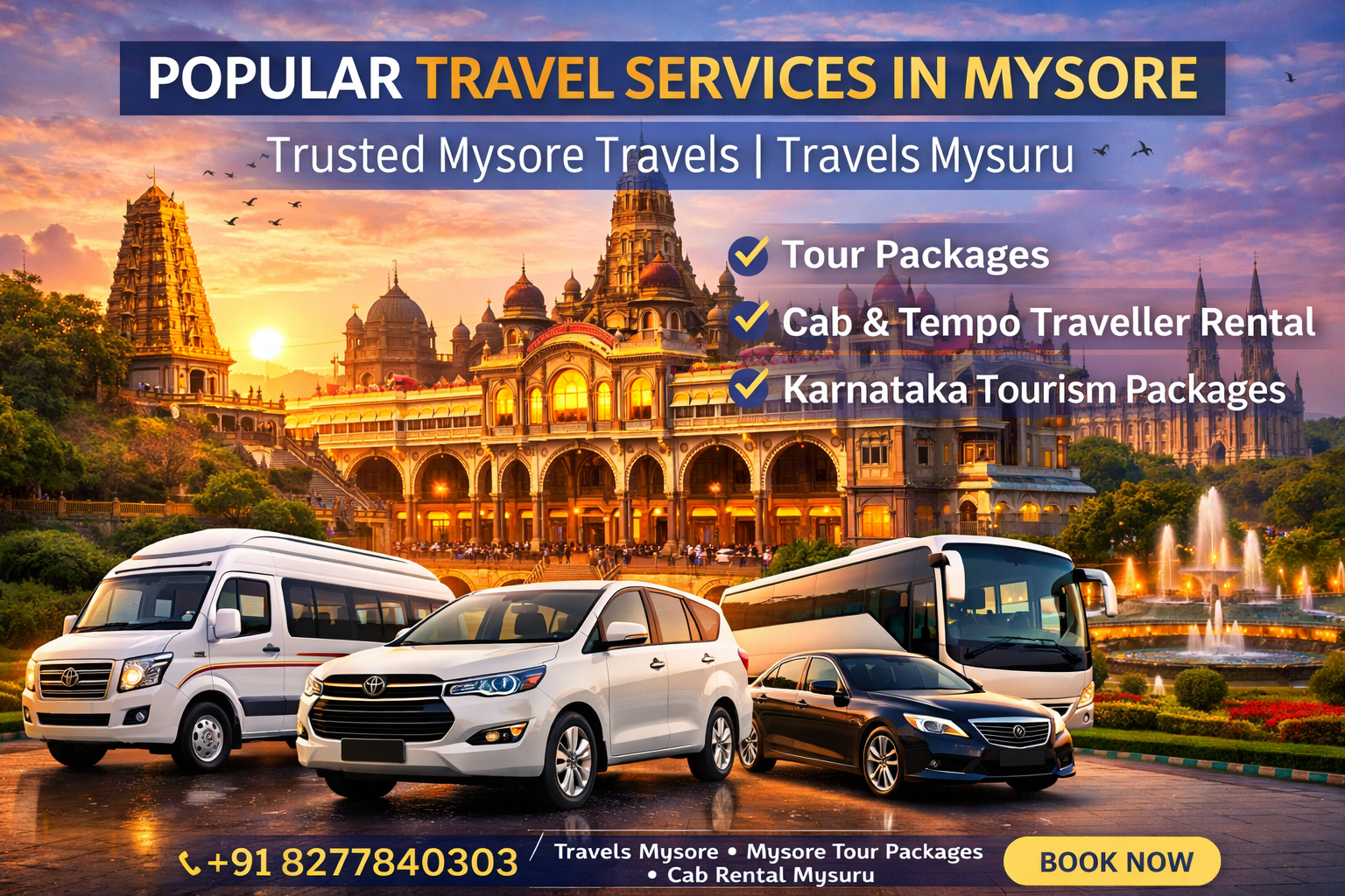 Popular Travel Services in Mysore