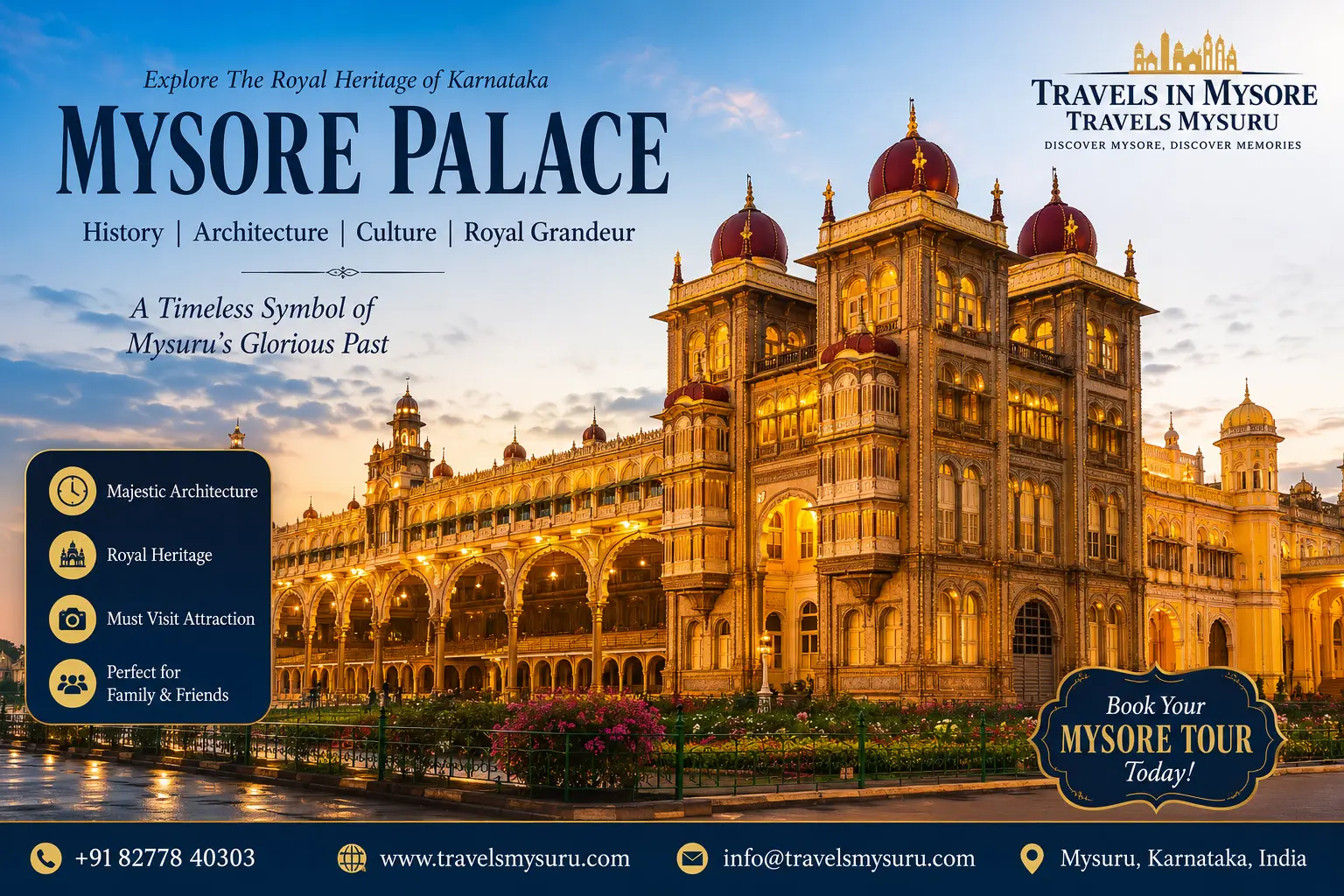 Mysore Palace – Complete Travel Guide, History, Timings, Tickets & Visitor Information (2026)